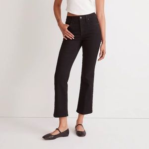 Madewell Cali Denim Boot Cut Black Jeans
